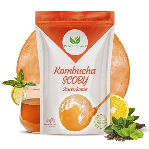 Beutel mit lebendem Kombucha-SCOBY von Natural Probio